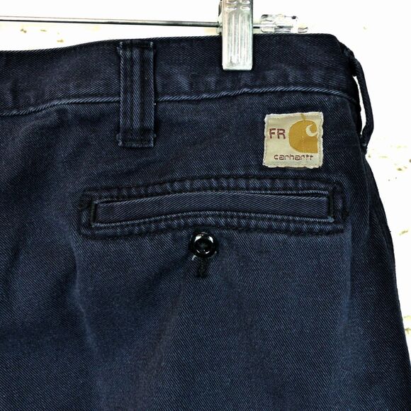 Carhartt FR Pants Men 40x32 (38x30) Blue Arc2 NFPA 2112 Flame Resistant 371-20 - Picture 9 of 15